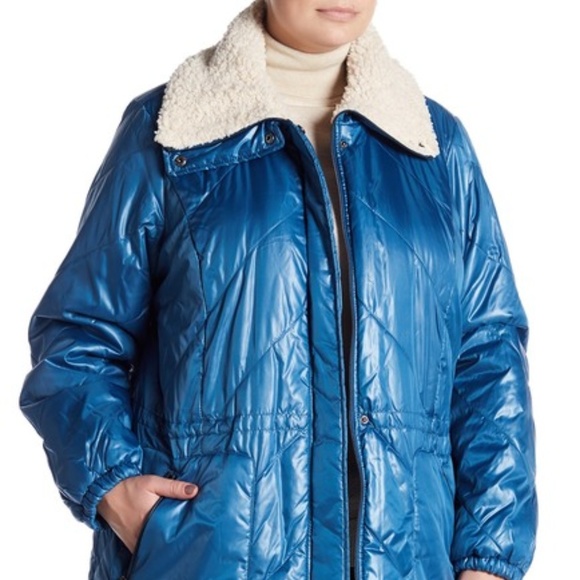 Kenneth Cole Jackets & Blazers - Kenneth Cole Faux Shearling Lined Collar Coat 1XL